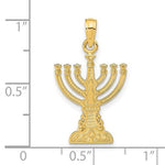 Φόρτωση εικόνας στο εργαλείο προβολής Συλλογής, 14K Yellow Gold Menorah Pendant Charm
