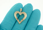 Load image into Gallery viewer, 14k Yellow Gold Heart Pendant Charm
