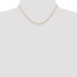 Carregar imagem no visualizador da galeria, 14K Yellow Gold 1.35mm Cable Rope Bracelet Anklet Choker Necklace Pendant Chain
