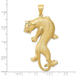Carregar imagem no visualizador da galeria, 14K Yellow Gold Panther Large Pendant Charm
