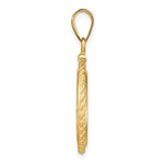 Carica l&#39;immagine nel visualizzatore di Gallery, 14K Yellow Gold Coin Holder for 16.5mm Coins or 1/10 oz American Eagle 1/10 oz Krugerrand Rope Bezel Screw Top Pendant Charm
