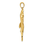 Load image into Gallery viewer, 14k Yellow Gold Stingray Open Back Pendant Charm
