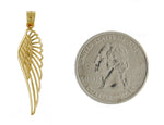 Afbeelding in Gallery-weergave laden, 14k Yellow Gold Angel Wing Cut Out Pendant Charm
