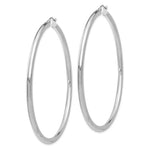 Load image into Gallery viewer, 14K White Gold 65mm x 3mm Classic Round Hoop Earrings
