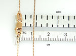 Załaduj obraz do przeglądarki galerii, 14K Rose Gold 0.8mm Diamond Cut Cable Bracelet Anklet Choker Necklace Pendant Chain
