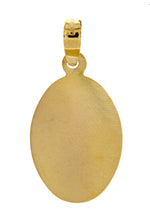 Carregar imagem no visualizador da galeria, 14k Yellow Gold Sacred Heart of Jesus Oval Pendant Charm
