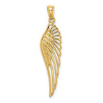 Afbeelding in Gallery-weergave laden, 14k Yellow Gold Angel Wing Cut Out Pendant Charm

