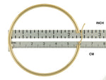 Φόρτωση εικόνας στο εργαλείο προβολής Συλλογής, 14K Yellow Gold 60mm x 3mm Classic Round Hoop Earrings
