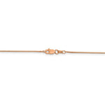 將圖片載入圖庫檢視器 14K Rose Gold 0.7mm Box Link Bracelet Anklet Necklace Pendant Chain

