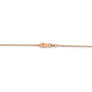 14K Rose Gold 0.7mm Box Link Bracelet Anklet Necklace Pendant Chain