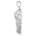 Load image into Gallery viewer, 14k White Gold Jesus Christ Face Head Pendant Charm
