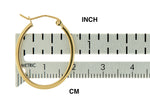 Φόρτωση εικόνας στο εργαλείο προβολής Συλλογής, 14k Yellow Gold Classic Oval Lightweight Hoop Earrings
