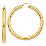 Load image into Gallery viewer, 14K Yellow Gold 55mm x 5mm Classic Round Hoop Earrings
