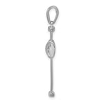 Load image into Gallery viewer, 14k White Gold Cross Pendant Charm
