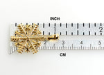 Kép betöltése a galériamegjelenítőbe: 14k Yellow Gold Snowflake Pendant Charm - [cklinternational]
