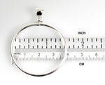 Load image into Gallery viewer, Sterling Silver Coin Holder Bezel Pendant Charm Screw Top Holds 38.2mm x 3.1mm Coins
