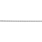 將圖片載入圖庫檢視器 14k White Gold 1.5mm Diamond Cut Rope Bracelet Anklet Necklace Pendant Chain
