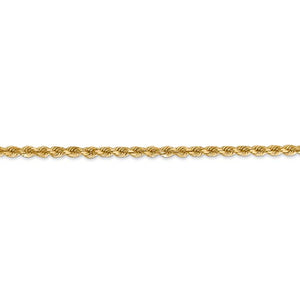 14k Yellow Gold 2.75mm Diamond Cut Rope Bracelet Anklet Choker Necklace Pendant Chain