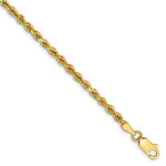 將圖片載入圖庫檢視器 14k Yellow Gold 2.75mm Diamond Cut Rope Bracelet Anklet Choker Necklace Pendant Chain
