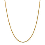 画像をギャラリービューアに読み込む, 14k Yellow Gold 2.75mm Diamond Cut Rope Bracelet Anklet Choker Necklace Pendant Chain
