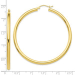 Carica l&#39;immagine nel visualizzatore di Gallery, 14K Yellow Gold 55mm x 3mm Classic Round Hoop Earrings
