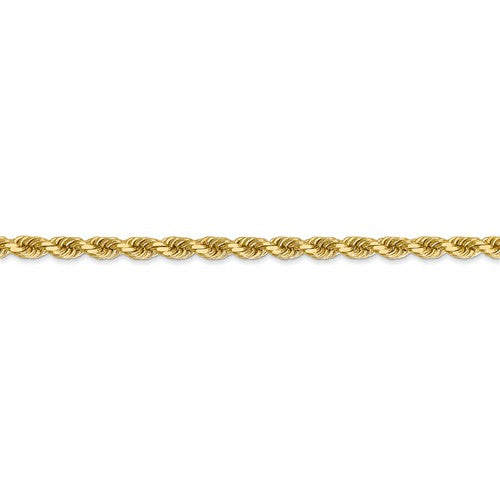 14k Yellow Gold 3.5mm Diamond Cut Rope Bracelet Anklet Choker Necklace Pendant Chain