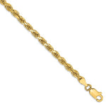 Load image into Gallery viewer, 14k Yellow Gold 3.5mm Diamond Cut Rope Bracelet Anklet Choker Necklace Pendant Chain
