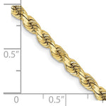 이미지를 갤러리 뷰어에 로드 , 10k Yellow Gold 3.75mm Diamond Cut Rope Bracelet Anklet Choker Necklace Pendant Chain

