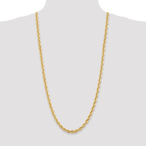 14k Yellow Gold 6mm Rope Bracelet Anklet Choker Necklace Pendant Chain