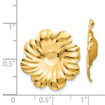 Lataa kuva Galleria-katseluun, 14K Yellow Gold Flower Floral Earring Jackets
