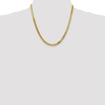 Załaduj obraz do przeglądarki galerii, 14k Yellow Gold 4mm Silky Herringbone Bracelet Necklace Anklet Choker Pendant Chain
