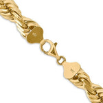 Lade das Bild in den Galerie-Viewer, 14K Yellow Gold 10mm Diamond Cut Rope Bracelet Anklet Choker Necklace Chain
