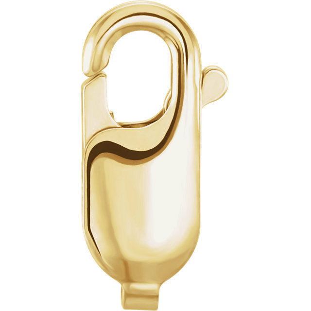 14k 10k Yellow White Gold Lightweight 13.5mm x 5.25mm Lobster Clasp Jewelry Findings