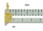 Carica l&#39;immagine nel visualizzatore di Gallery, 14k Yellow Gold Cheese Board with Knife Pendant Charm
