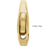 Lataa kuva Galleria-katseluun, 14K Yellow Gold or Sterling Silver Infinity Design Lobster Clasp Jewelry Findings
