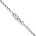 画像をギャラリービューアに読み込む, 14K White Gold 1.65mm Diamond Cut Cable Bracelet Ankle Choker Necklace Pendant Chain
