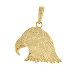 Carregar imagem no visualizador da galeria, 14k Yellow Gold Small Eagle Head Pendant Charm
