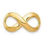 Load image into Gallery viewer, 14k Yellow Gold Infinity Symbol Chain Slide Small Pendant Charm
