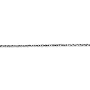 14K White Gold 1.65mm Diamond Cut Cable Bracelet Ankle Choker Necklace Pendant Chain