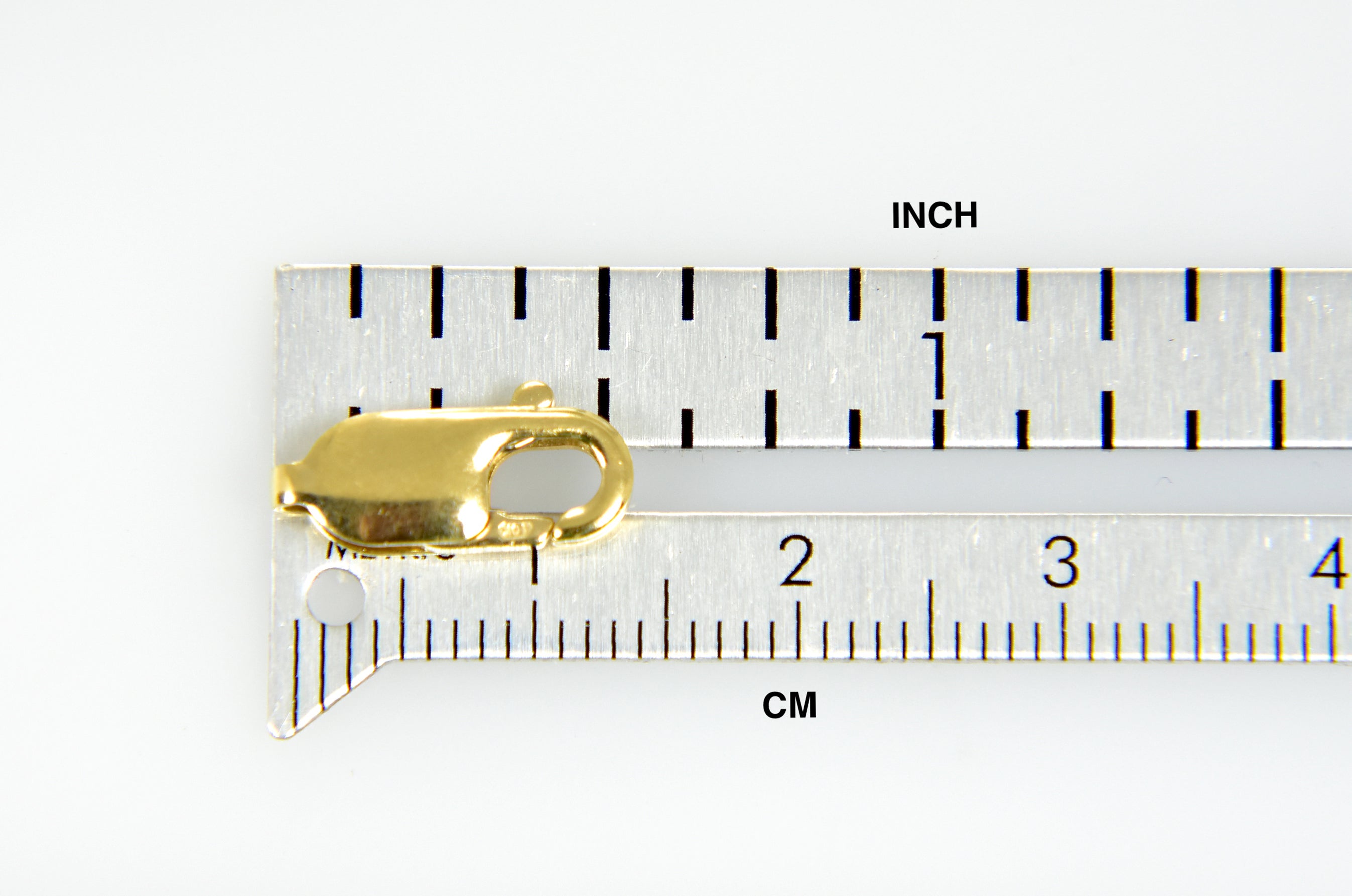 14k 10k Yellow White Gold Lightweight 13.5mm x 5.25mm Lobster Clasp Jewelry Findings