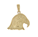 Afbeelding in Gallery-weergave laden, 14k Yellow Gold Small Eagle Head Pendant Charm
