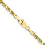Cargar imagen en el visor de la galería, 10k Yellow Gold 3mm Diamond Cut Rope Bracelet Anklet Choker Necklace Pendant Chain
