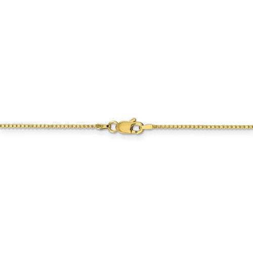 10K Yellow Gold 1.1mm Box Bracelet Anklet Choker Necklace Pendant Chain