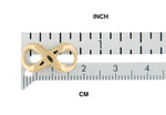 Lade das Bild in den Galerie-Viewer, 14k Yellow Gold Infinity Symbol Chain Slide Small Pendant Charm
