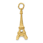 이미지를 갤러리 뷰어에 로드 , 14k Yellow Gold Paris Eiffel Tower 3D Pendant Charm
