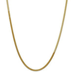 Załaduj obraz do przeglądarki galerii, 14K Yellow Gold Silky Herringbone Bracelet Anklet Choker Necklace Pendant Chain 3mm

