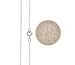 Lade das Bild in den Galerie-Viewer, 14K White Gold 0.5mm Thin Curb Bracelet Anklet Choker Necklace Pendant Chain
