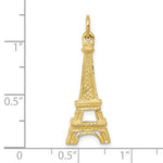 Ladda upp bild till gallerivisning, 10k Yellow Gold Paris Eiffel Tower Pendant Charm

