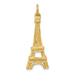Lataa kuva Galleria-katseluun, 10k Yellow Gold Paris Eiffel Tower Pendant Charm
