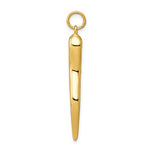 Carica l&#39;immagine nel visualizzatore di Gallery, 10k Yellow Gold Lucky Italian Horn 3D Pendant Charm
